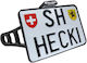 Heinz Bikes Motorrad-Kennzeichenhalter und -rahmen Led Rücklicht Slip-in Hbskz-fxsb-ch Transparentes Kristall 1 Stück
