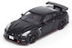 Model Static Mașină Nissan GT-R R35 Nismo Negru Scara 1:64 Inno64