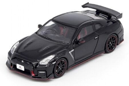 Model Static Mașină Nissan GT-R R35 Nismo Negru Scara 1:64 Inno64