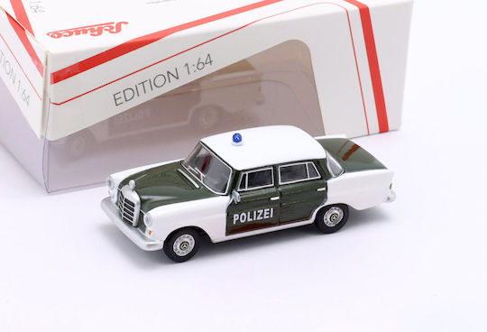 Machetă Mașină Mercedes-Benz 200 W110 Poliție 1961 1:64 Schuco