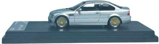 Macheta Auto Bmw E46 Bbs Rim Argintiu 1:64 Stance Hunter
