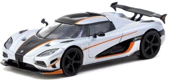 Модел Автомобил Koenigsegg Agera Rs Сребрист 1:64 Tarmac Works