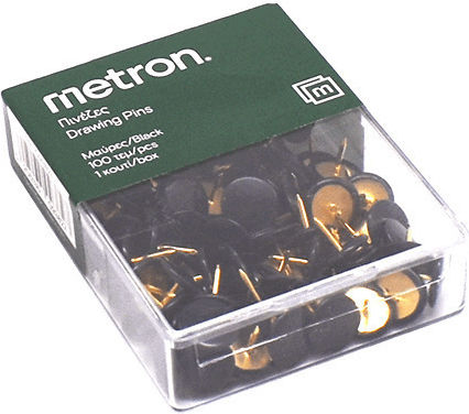 Metron Nadeln 100 Stück Kunststoffbox Schwarz