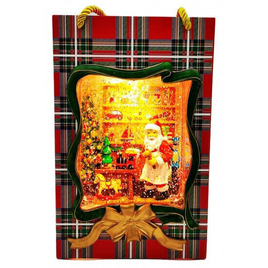 Christmas Decorative Gift Lighted with Santa Claus 15x23.5cm