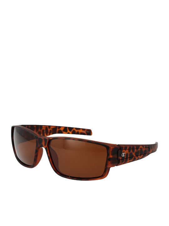 Champion Men's Sunglasses with Brown Frame and Gray Lens CU5146-63C03