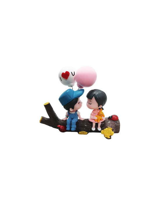 Decorative Statuette made of Plastic Couple Balloons 10.5cm 1pcs