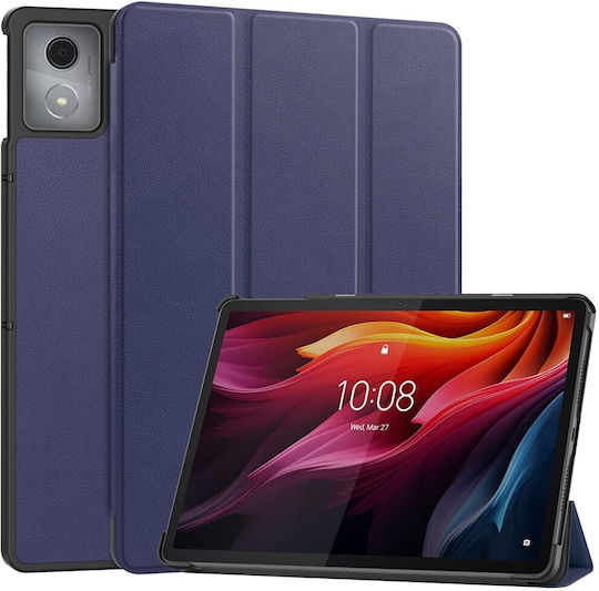 Tri-fold Βάση Στήριξης Flip Cover Navy Μπλε (Lenovo Tab K11 Plus)