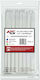 ATC Kabelbinder Kunststoff 200mmx3.6mm in Weiß Farbe (100 Stück) (20.007.0019)
