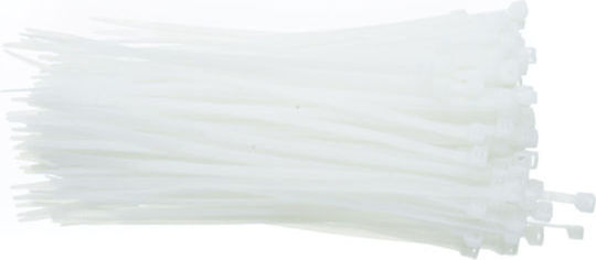 Cablexpert Δεματικά Καλωδίων Πλαστικά 200mmx4.8mm σε Λευκό χρώμα (100τμχ)