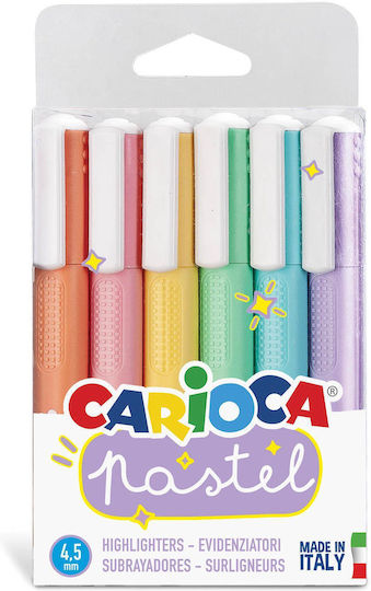 Carioca Textmarker Mehrfarbig 6Stück