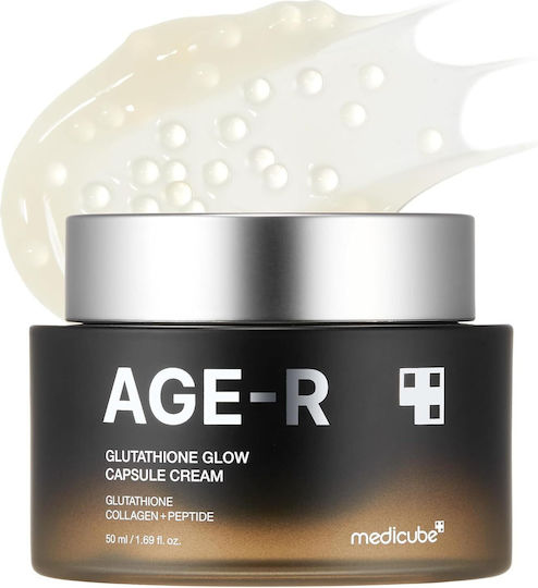 Medicube Capsule Rich Cremă Hidratantă și Anti-Îmbătrânire de Noapte pentru Față Împotriva Petelor Pigmentare cu Colagen și Peptide 50ml