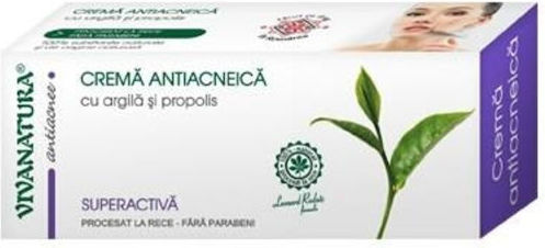Vivanatura Light Cremă de Față de Noapte Împotriva Imperfecțiunilor și Acneei cu Aloe Vera și Centella Asiatica 20ml
