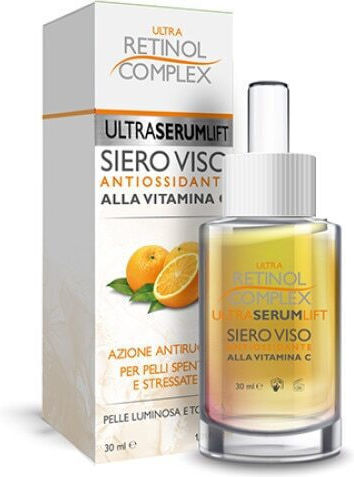 Retinol Complex Serum Anti-Îmbătrânire Pentru Față cu Retinol și Vitamina C pentru Detoxifiere și Strălucire 30ml