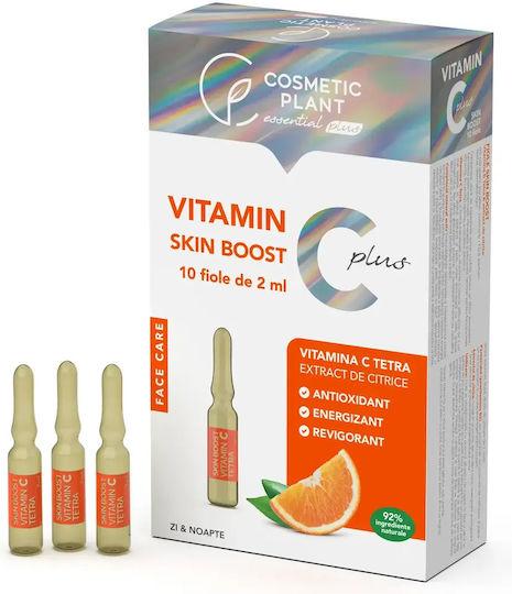 Cosmetic Plant Serum Ampulă Anti-Îmbătrânire Pentru Față Cu Vitamina C Și Vitamina E Pentru Detoxifiere Și Strălucire 2ml