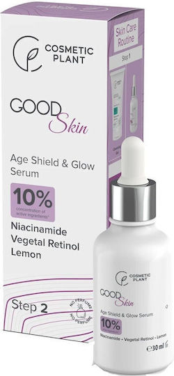 Cosmetic Plant Serum Anti-Îmbătrânire Față și Ochi cu Retinol și Vitamina C pentru Strălucire și Detoxifiere 30ml