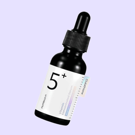 Numbuzin No.5 Beruhigend & Feuchtigkeitsspendend Serum Gesicht & Augen mit Vitamin C & Niacinamid für Strahlkraft & Entgiftung 30ml