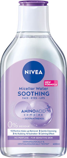 Nivea In 1 Мицеларна Вода Премахване на грим Лице, Очи и Устни за Акнеична Кожа 400мл