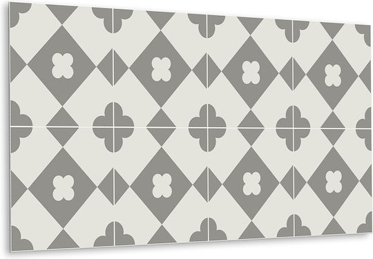 Vinyl Wandsticker Elegante Innendekoration Rauten 100x50 cm