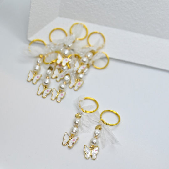 Afitechno Christening Charm Keychain Gold 75pcs