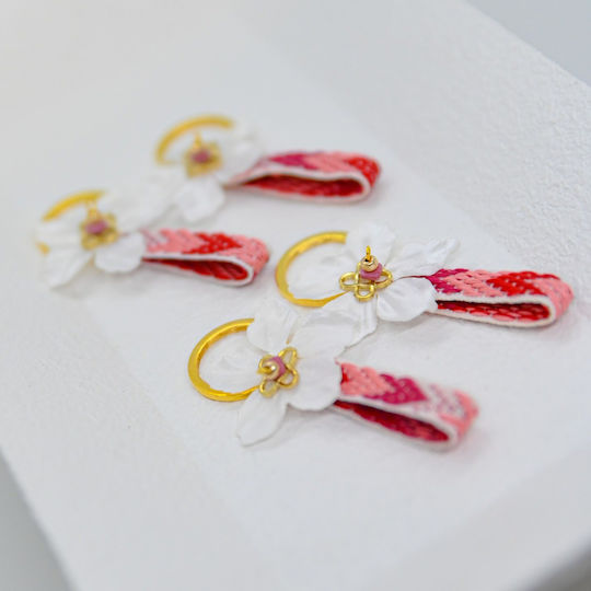 Αφήτεχνο Μαρτυρικό Βάπτισης Μπρελόκ Λευκό 100τμχ