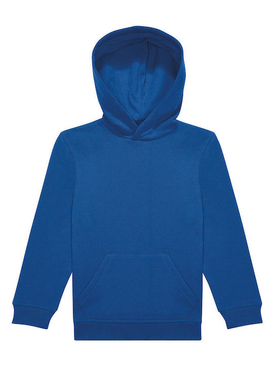 B&C Παιδικό Φούτερ με Κουκούλα Royal Blue