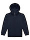 Kinder-Sweatshirt mit Kapuze Navy