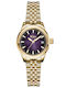 Jcou Women's Watch 25mm Battery with Gold Stainless Steel Bracelet