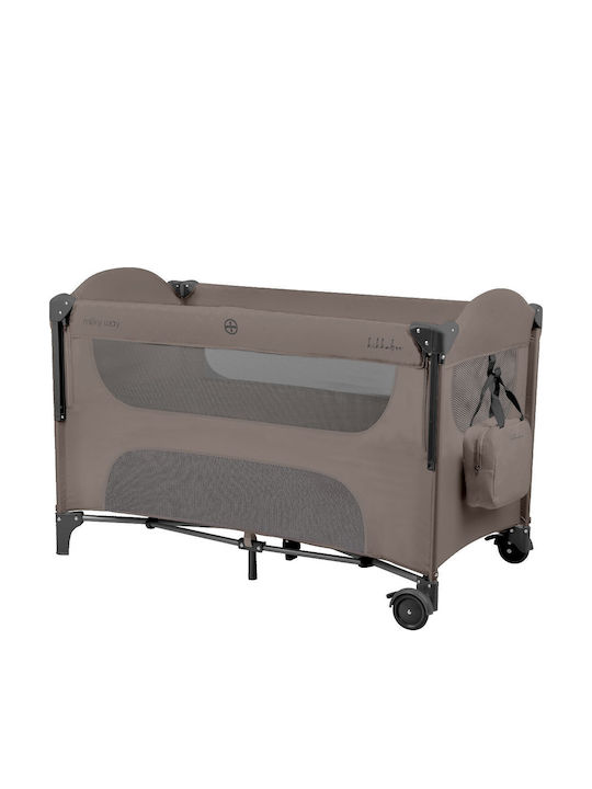 Kikka Boo Cradle Milky Way with Mattress and Wheels Beige