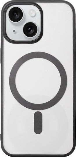 Rixus Silicone Back Cover Black for iPhone 13 Rixus Instinct iPhone 13 14 Magsafe