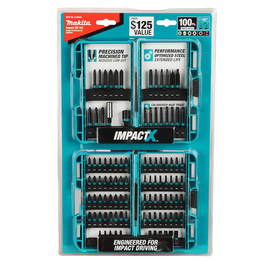 Impact Bits Tips Makita 100 Pieces E-00038