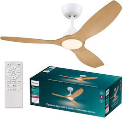 Philips Olas 132cm με Φως Καφέ / Λευκός Philips Olas 132cm με Φως Καφέ / Λευκός
