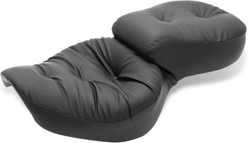 Mustang Double Driver Passenger Motorcycle Seat Honda 00-08 Vt1100 Sabre 97-08 Spirit 87-97 Shadow 95-01 Ace Mustang 1-piece 2-up Wide Touring Regal Seat Plain Black