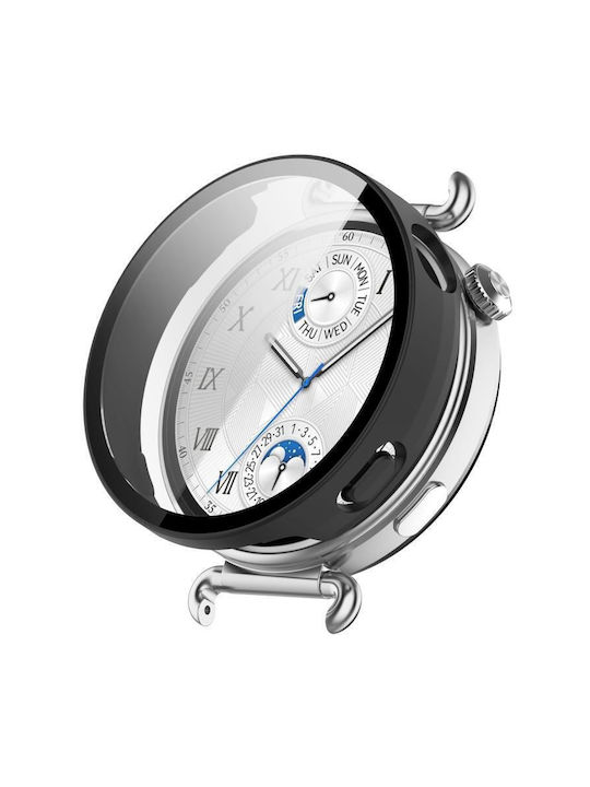 Πλαστική Θήκη με Τζαμάκι σε Μαύρο χρώμα για Huawei Watch GT 6 41mm