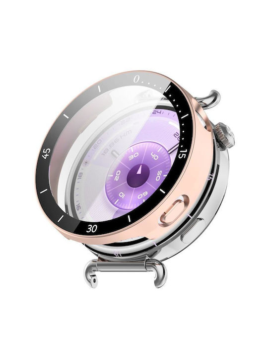 Plastic Case with Glass in Beige color for Huawei Watch GT 6 41mm