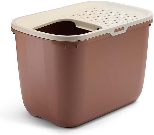 Savic Hop In Cat Toilet Closed Beige L58.5 x W39 x H39cm