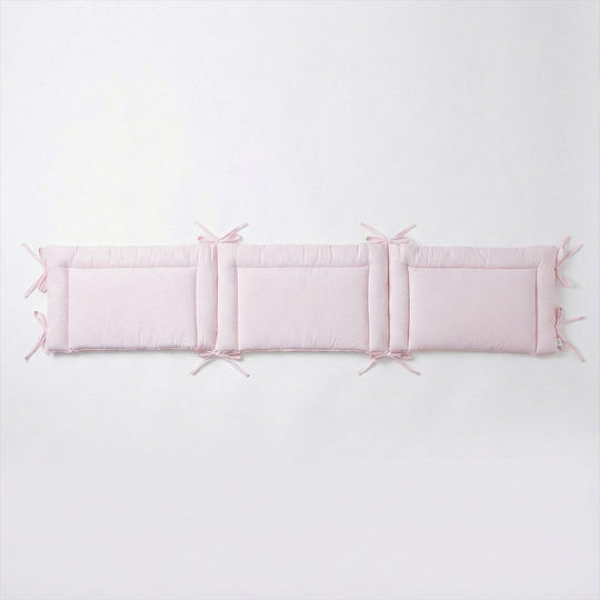 Natalino Bebelino Crib Bumpers Classic Inside Pink 38x190cm