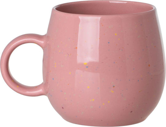 Estia Speckle Pop Κούπα από Πορσελάνη Ροζ 480ml