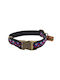 Dog Collar Kilim Urban Adjustable Fabric Collar Bailu M 32 52cm Width 2.5cm Red-Blue