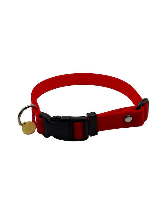 Dog Collar Hexa Colored Adjustable Waterproof Collar Bailu S 27 37 Width 2cm Red