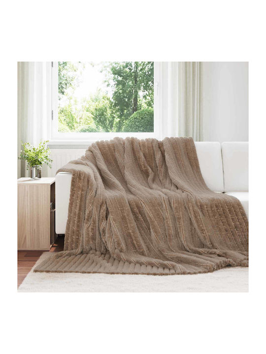 vidaXL Fleece Blanket King Size 270x240cm Giraffe