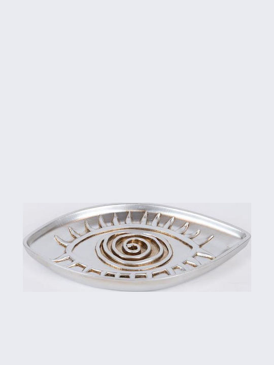 Polyresin Decorative Platters Set Silver 20.9x1...