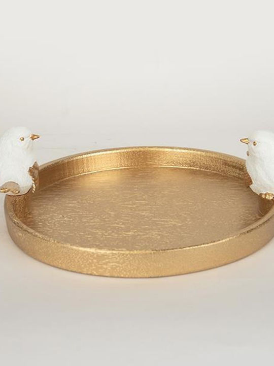 Wooden Decorative Platters Set White 30.9x28x9....