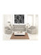 Beauty Home Σετ Ελαστικά Καλύμματα Σαλονιού Grey 3τμχ
