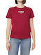Essential Damen T-Shirt Bordeaux