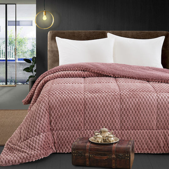 Beauty Home Κουβερτοπάπλωμα Υπέρδιπλο 240x260εκ. Κόκκινο