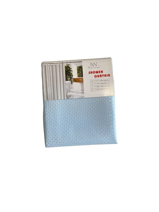 Dream House Shower Curtain Fabric Dots, Blue