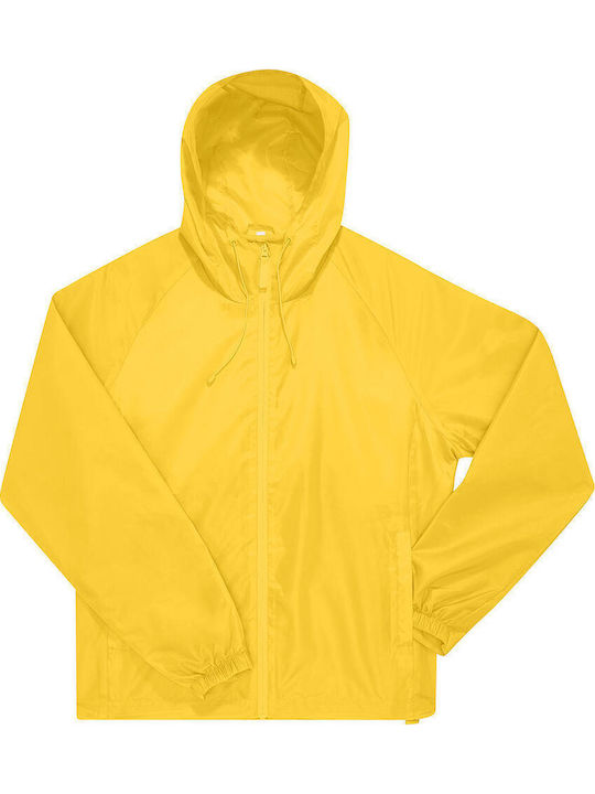 B&C Jacke Winddicht Pop Yellow