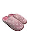 Winter Women's Slippers with Fur Pink