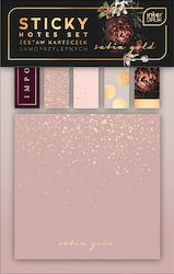 Set of Satin Gold Sticky Notes 24 Pieces