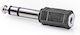 Jotronic Μετατροπέας 6.3mm male σε 3.5mm female Ασημί 1τμχ 6619